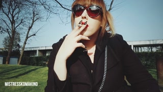 NON-SMOKING FRIEND TO HAVE A CIGARETTE (POV)