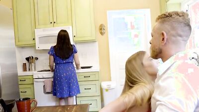 [Full Scene] Virgin Teen Pussy Surprise for Father's Day!