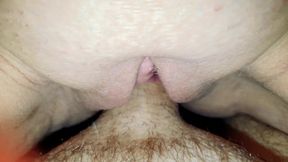 Young British Milf Close Up Creampie
