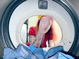 Step Son Bangs Step Mamma Stuck in Washer - Hawt Creampie Finish