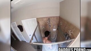 DaddiesPorno.com - Shower infiltration for a steamy ass eating with my stepson