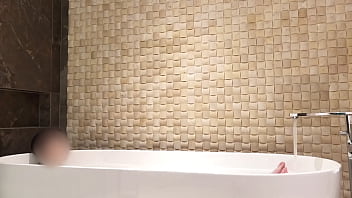 Bath time at luxury hotel