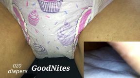 [020] Peeing with GoodNites! The inside of the diaper is wrapped in pleasure!