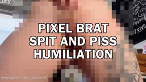 PIXEL BETA SAFE TINY COCK STUPID BITCH SPIT AND ****  FETISH FEMDOM POV