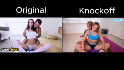 Lana Rhoades - Yoga w/Chad White (original vs parody)