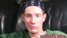 ”Rough gay shows off his body & huge cock while masturbating”