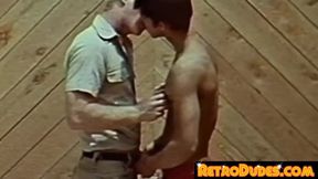 RetroDudes.com - Retro muscle jocks enjoy hardcore raw dick riding after deepthroat