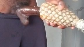 Black Stallion fucks white pussy, French woman masturbates with fruit and toy