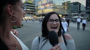 HITZEFREI Hot brunette picked up for a one night stand