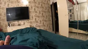 Friend's slutty dance leads to multiple creampies on black shiny puffy jacket