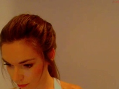 Pale amateur teen brunette Lynn Love