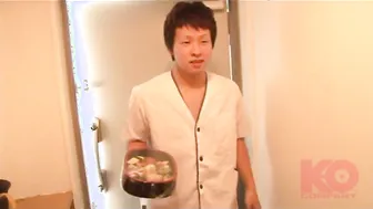 Twink Sushi Chef Apprentice Dai Matsuda Gives Greedy Blowjob