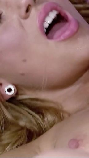 Slim blonde Teen with Beauty Face and perfect Body get facial after Deep Big Dick Fuck   Clip 3