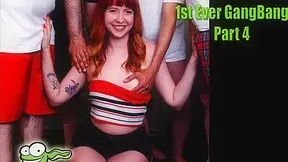 Hannah Grace 1st Ever Gangbang 4 - Amateur Redhead Group Sex