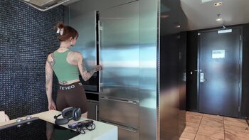 Sally Dinosaur's Tattooed Temptation: Solo Shower Fun