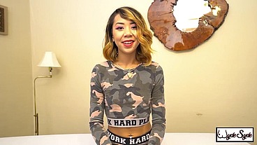 Asian Kimberly Chi Gets Her Trimmed Pussy Wrecked By King Noire BBC!