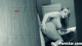 Pretty babe Maya Hills fucked in doggy-style