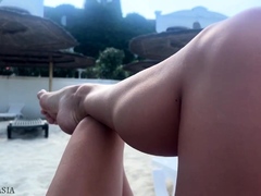 Gorgeous Amateur MILFs Nude Beach Voyeur Close Up Pussy