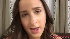 Stepdad catches Ashley Adams fingering her own butt