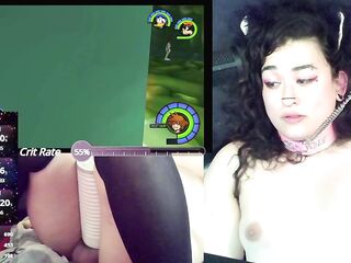 Realm Hearts speedrun by Cute Transgirl alternative kitten Whilst Stream controls her Sex toy and Blow job Machine part 14/nineteen