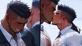 Big Ass Bodybuilder Friends Like to Give Ass in the Office! Anime Hentai