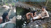 Challenged my step brother to naked diving - Anal sex at the nearest public river
