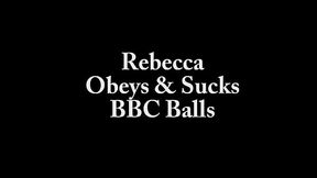 Rebecca Sucks Her Master'_s Cock