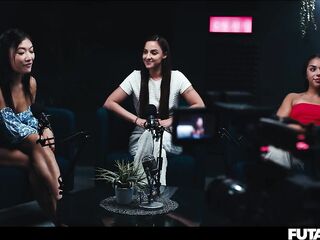 Three-some Futanari Beauties - Sexy Honeys Tunerd Into Concupiscent Tg Ftm Transsexuals Having Double Oral sex Sex