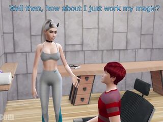 Redhead male gets drilled by biggest shemale hentai dicks