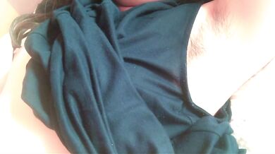 Can you guess what she is doing now? Japanese amateur with hairy armpits [homemade].