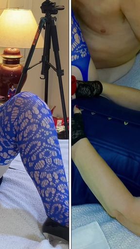 Granny Carmen's Blue Angel Stripper Suck, Lick & Fuck! 72323fap