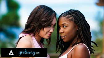 Hazel Grace and Madi Laine's Intense Lesbian Wedding Night Passion