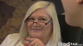 Doctor Lacey Starr treats her patient with toys and tongue