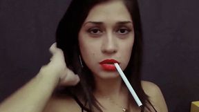 Smoking Girls From Brazil Model Stephany Virginia Slims 120's Video 0002