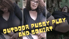 Outdoor Pussy Play and Squirt 720