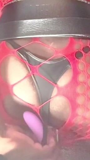 Trashy Hooker Thigh Boots & Xxl Butt Revealing Bodysuit Toy and Unloading Filth