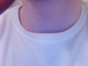 Young 20 yo Twink does deepthroat with hairbrush