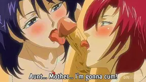Stepmom and Hot Aunt Tempt Teen in Steamy Hentai threesome Action