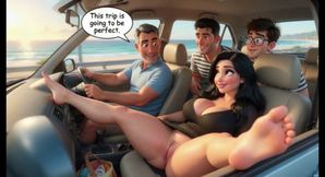 Stepmother's secret weekend passion at the beach chalet (AI generated)