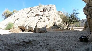 Anita Blue Rock Climbing