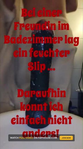 At My Friend's, She Stole Her Panties and Rode Them to Orgasm, Bathroom.mp4