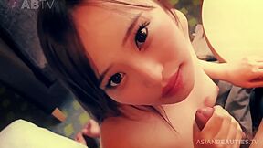 Cutest Half Singaporean Girl Gives Great Head Plus Quick Fuck