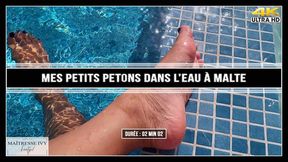 Mes petits petons dans l'eau à Malte 4K