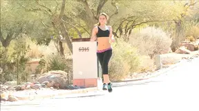 Sexy Dani Strips Off Clothes for Sultry Morning Exercises Ritual