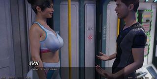 Stranded in Space - Planning Yoga Date with Brunette Milk with Huge Tits
