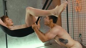 Next Door Raw: Pierced european brunette jerking big dick