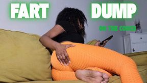 Fart Dump on Couch – Bloated Belly Gas Relief (POV)