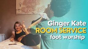 Ginger Kate room service foot worship
