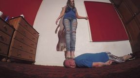 Beautiful Sophie Models Off Her New Platform Heels FLOOR CAM (4K)