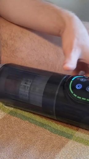 New Toy! Sucking, Vibrating and Rotating Masturbator. Unboxing and first try.   Clip 1